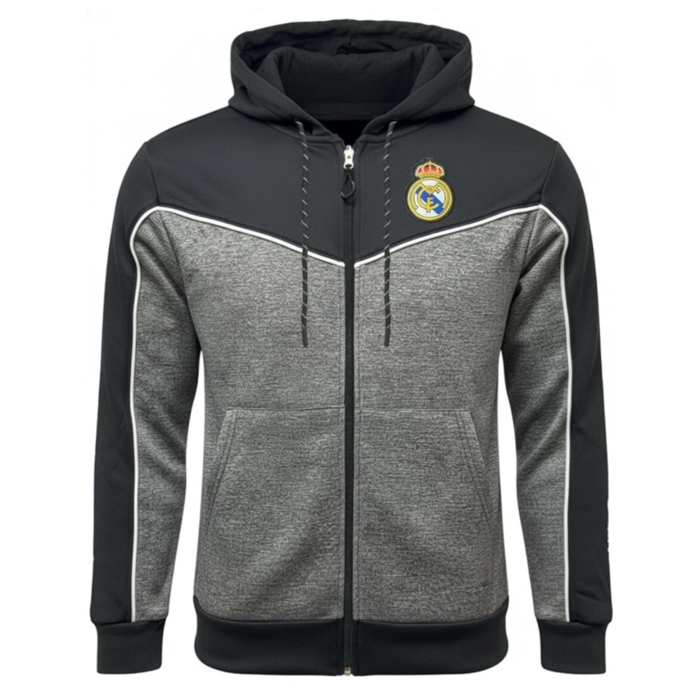 Icon Sports Real Madrid Soccer  Full Zip Hoodie Sweatshirt Jacket Men Sz S NWOT
